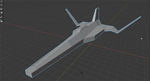 Modifier spaceship LOW POLY preview image